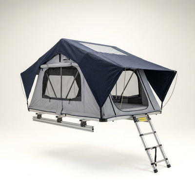 Rooftop Camper Tent Designed for Fast Setup, 280gsm Ripstop Polycotton, Telescoping Ladder, Weatherproof