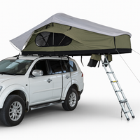 Rooftop Camper Tent Built for All-Season Overland Adventures, Aluminum Honeycomb Base, Ripstop Polycotton, Under 1-Minute Setup